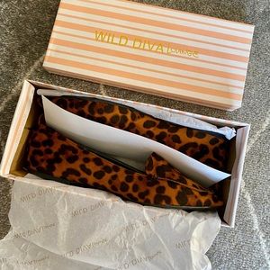 Lulu's Shoes - Brand NEW Faux Suede Leopard Flats